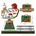 Dinosaur Treasure Chest 9 Piece Playset (10cm) | Dino Wholesale