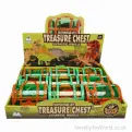 Dinosaur Treasure Chest 9 Piece Playset (10cm) | Dino Wholesale