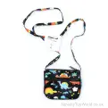 Dinosaur Zip Purse Bag with Long Shoulder Strap (43cm) | Novelty Bags