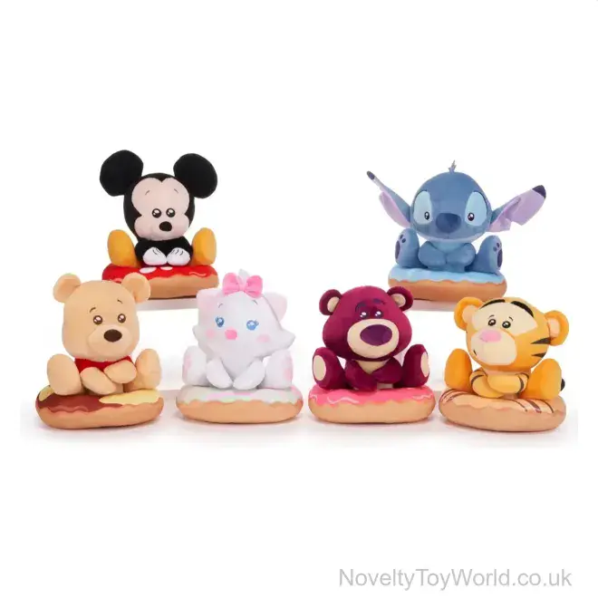 Wholesale | Disney Character On Doughnut Plush Toy (20cm)