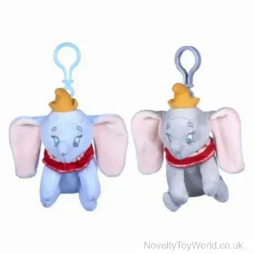 Disney Dumbo Soft Plush Toy Bag Clip - 2 Assorted (11cm)