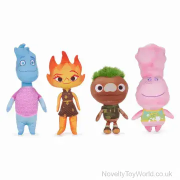 Disney Elemental Character Soft Plush Toy - 4 Assorted (33cm)