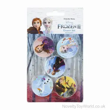Disney Frozen 2 Eraser Set - 5 Pack of Erasers