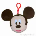 Disney Heads Soft Toy Bag Clips - 12 Assorted (10cm) | Wholesale Disney