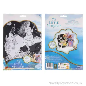Disney Little Mermaid Scratch Art With 2 Posters (26cm)