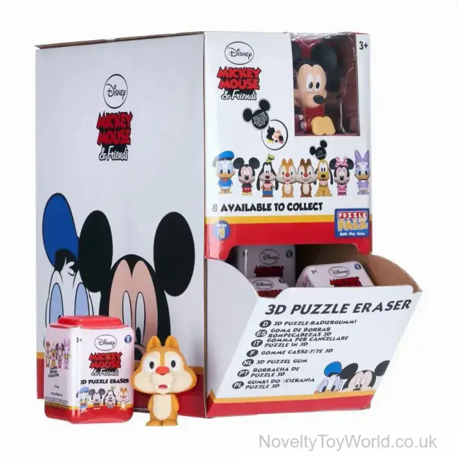 Disney Mickey Mouse & Friends 3D Puzzle Eraser - 8 Assorted | Bulk Buy