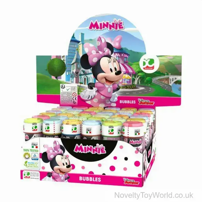 Disney Minnie Mouse Bubble Tubs with Maze (60ml) | Cheap Kid's Party Bag Fillers