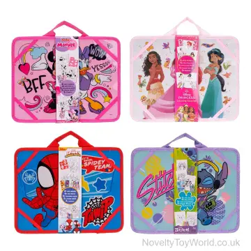 Disney Portable Art Set For Kids - 4 Assorted (19 Pieces)