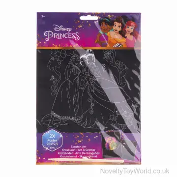 Disney Princess Scratch Art 2 Poster Set (26cm)