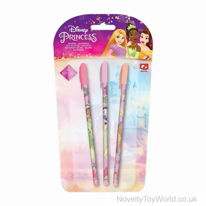 Disney Princess Set Of 3 Gel Pens | Wholesale Stationery For Children UK