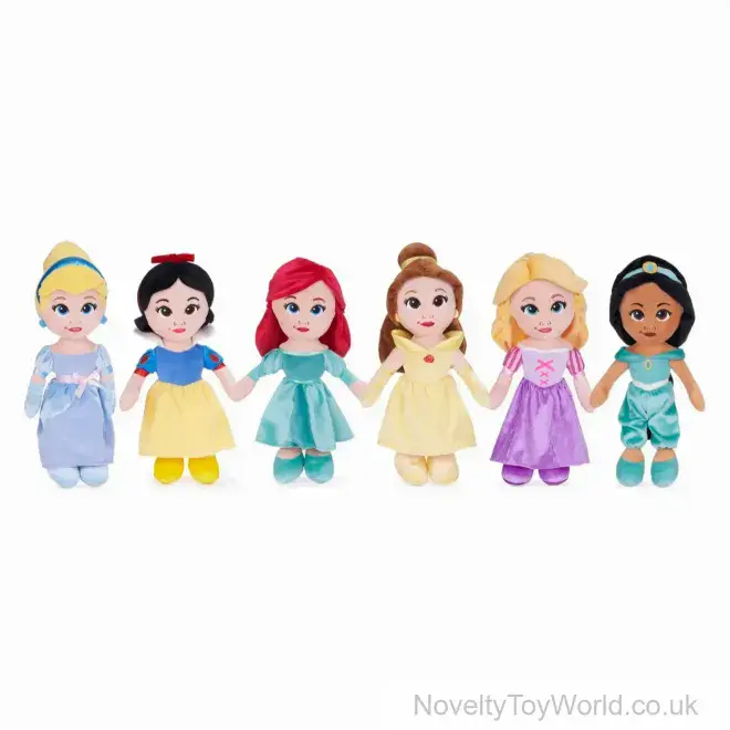 Disney Princesses Soft Plush Toys - 6 Assorted (30cm) | Disney Wholesale