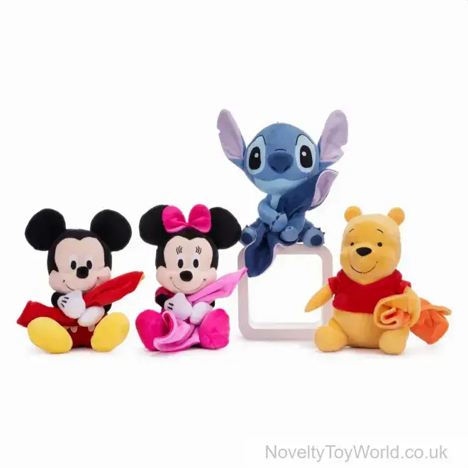 Disney Soft Toy Character With Blanket (27cm) | Wholesale Branded Plush Toys UK