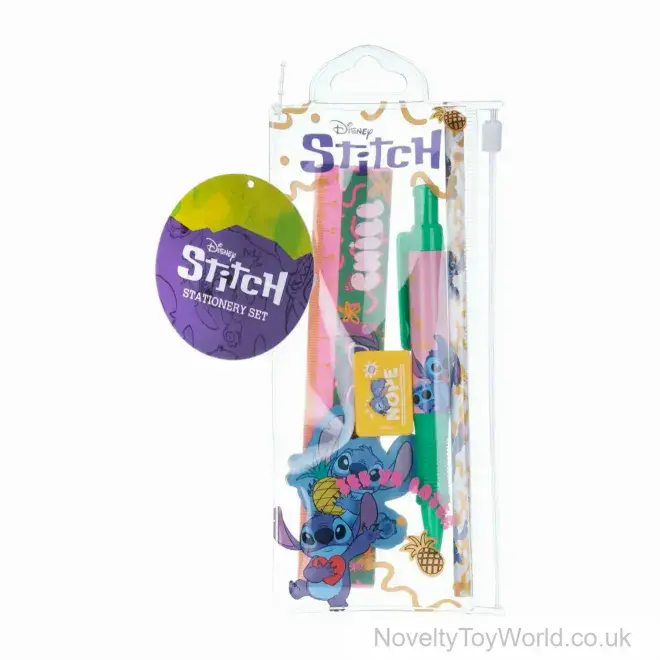 Disney Stitch 5 Piece Branded Stationery Set | Licensed Disney Wholesale