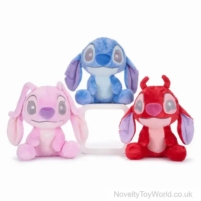 Disney Stitch Characters Snuggle Soft Plush Toy - 3 Assorted (23cm) | Bulk