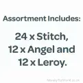 Disney Stitch Characters Snuggle Soft Plush Toy - 3 Assorted (23cm) | Bulk