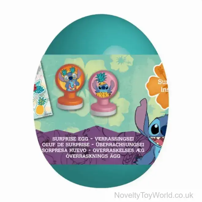 Disney Stitch Novelty Surprise Egg - 3 Assorted (7cm) | Licensed Wholesale Gifts