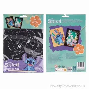 Disney Stitch Scratch Art - Pack of 2 Posters (26cm)