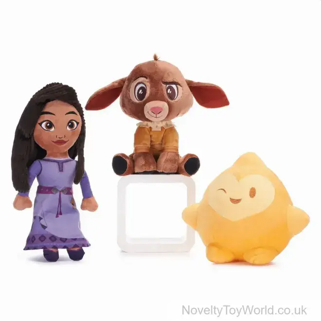 Disney Wish Movie Licensed Soft Plush Toy - 3 Assorted (25cm) | Wholesale UK