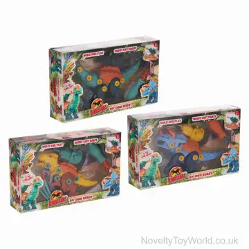 DIY Build Your Own Dart Shooting Dinosaur Robot - 3 Assorted