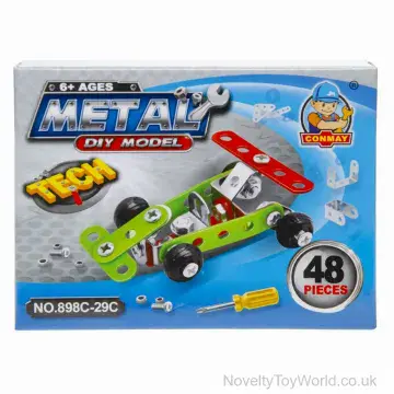 DIY Mini Toy Race Car - Make Your Own Metal Nuts & Bolts Toy