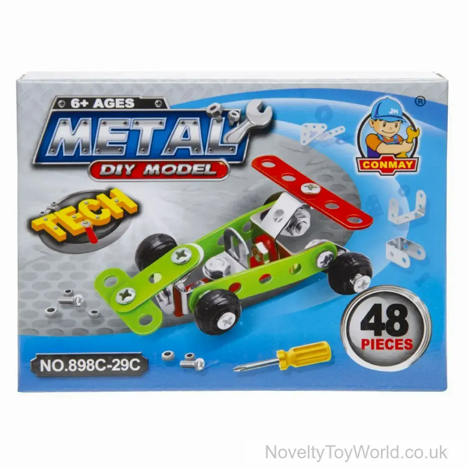 DIY Mini Toy Race Car Make Your Own Metal Nuts Bolts Toy
