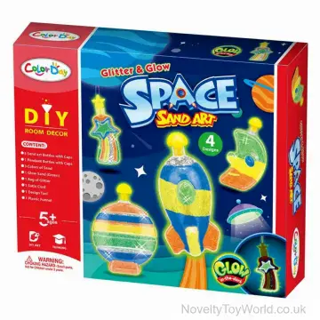 DIY Space Sand Art - 4 Bottles, Sand & Accessories