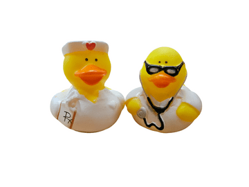 Doctor & Nurse Medical Theme Novelty Rubber Duck (5cm)