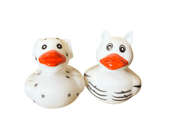 Dog & Cat Novelty Rubber Ducks (5cm)