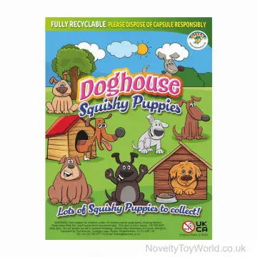 Doghouse Squishy Puppy Dogs - 35mm Vending Capsule