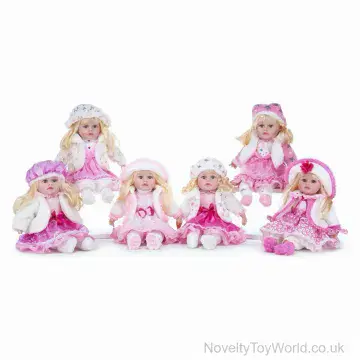 Dolls with Hats & Pink Outfits - 6 Assorted (51cm)