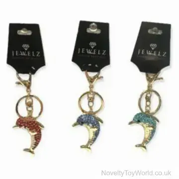 Dolphin Jewelz Stylish Charm Keyring - 3 Assorted