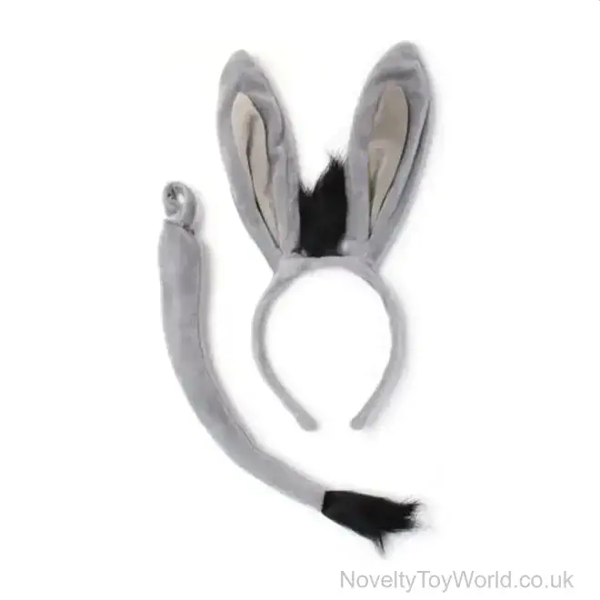 Bulk Buy | Donkey Ears Headband & Tail Fancy Dress Set