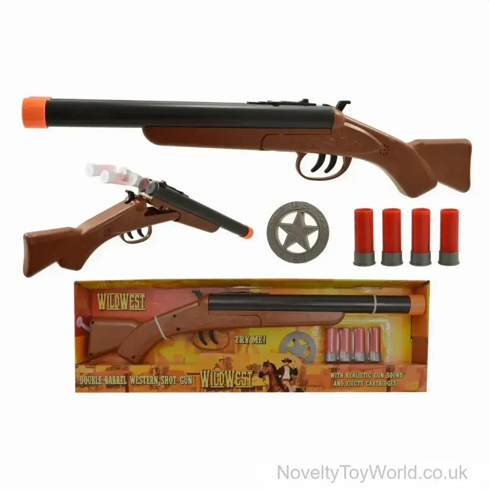Double Barrel Action Shotgun With Sound Shell Ejection Wild West double-barrel-action-shotgun-with-sound-shell-ejection-wild-west