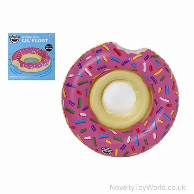 Giant Chocolate Doughnut Swim Ring Pool Float (122cm) | Bulk Pool Toys