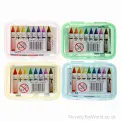 Drawing Wax Crayons - Pack of 8 In Plastic Case | Wholesale Wax Crayons