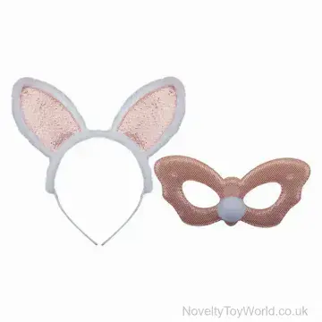 Easter Bunny Ears & Mask Set - Child Size