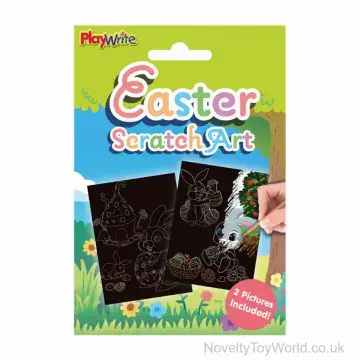 Easter Scratch Art (Pack of 2 Sheets 19.5 x 15cm)