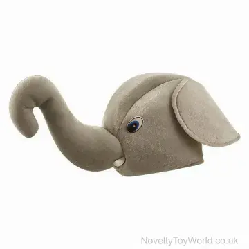 Elephant Head Plush Hat - Adult