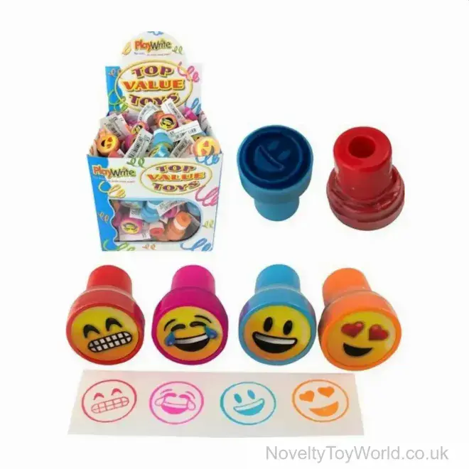 Emoji Face Ink Stampers (3.5cm) | Wholesale Stationery, Arts & Crafts UK