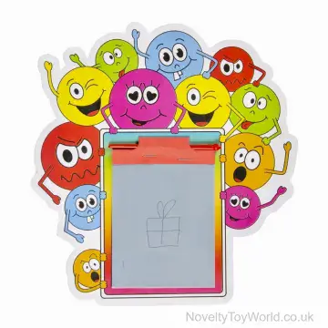 Emoji Faces Magic Sketching Slate - Assorted Designs (24cm)