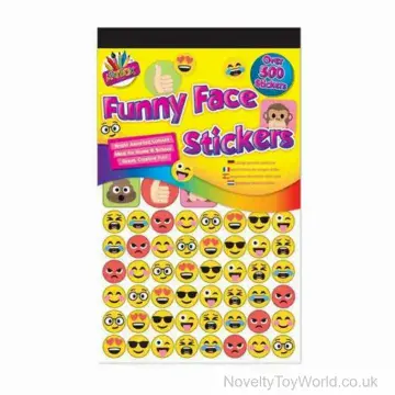 Emoji, Smiley & Funny Face Sticker Packs - 500+ Per Pack