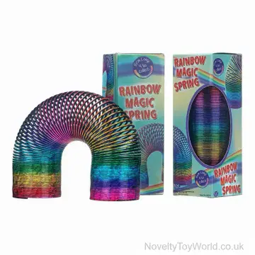 Extra Large Rainbow Slinky Spring (15cm) - Boxed