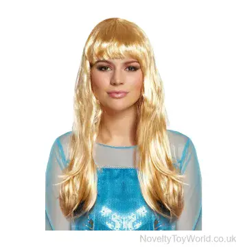 Fancy Dress Blonde Wig With Fringe (140g)