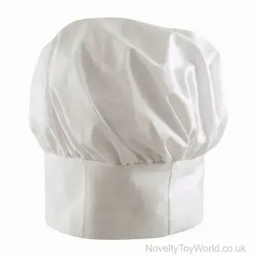 Fancy Dress Chef's Hat White - Adult Size