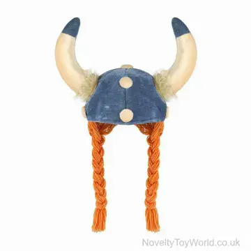 Fancy Dress Viking Helmet With Braids - Adult
