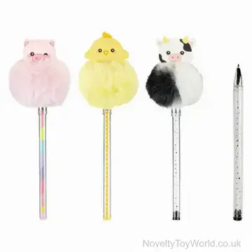 Farm Animal Pom Pom Pen - Assorted Animals