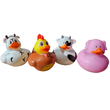 Farmyard Animal Rubber Ducks (5cm)