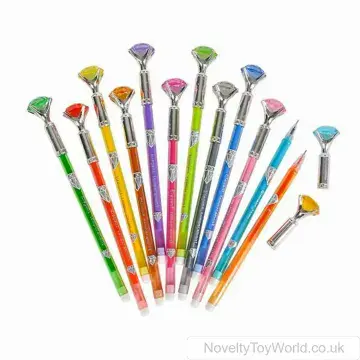 Faux Jewel Gel Pen - High Quality - 17cm