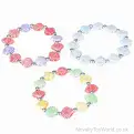Faux Shell Bracelet With Metal Beads - Adult Size | Wholesale Novelty Jewellery UK