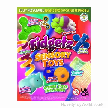Fidgetz Sensory Toys in Vending Capsule (55mm)